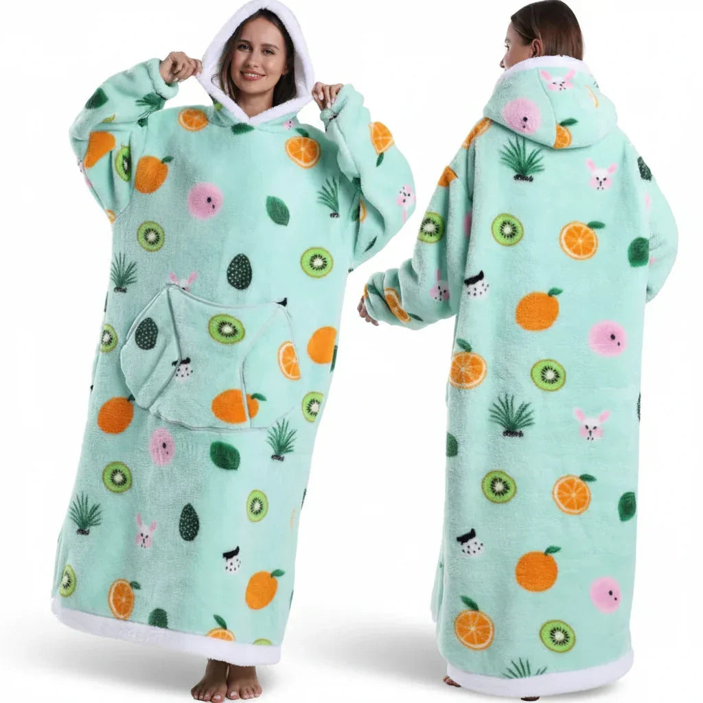 Kuschelhoodie Halloween Doppellagig Sherpa Flanell – Bild 20