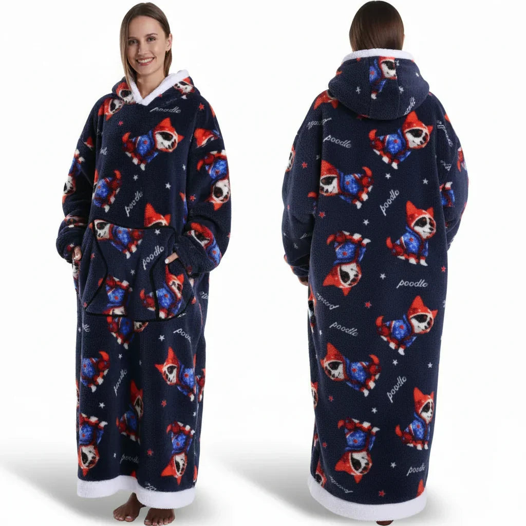 Kuschelhoodie Halloween Doppellagig Sherpa Flanell – Bild 28