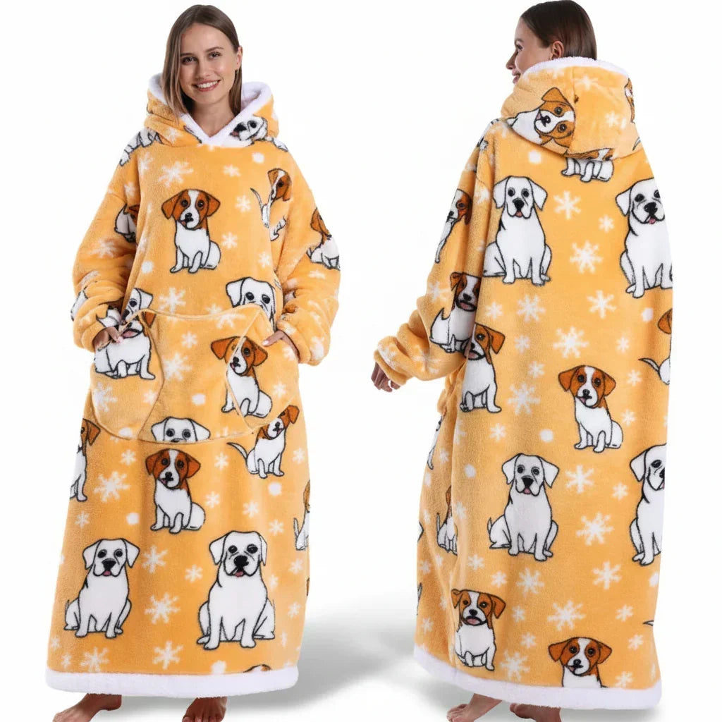 Kuschelhoodie Halloween Doppellagig Sherpa Flanell – Bild 11