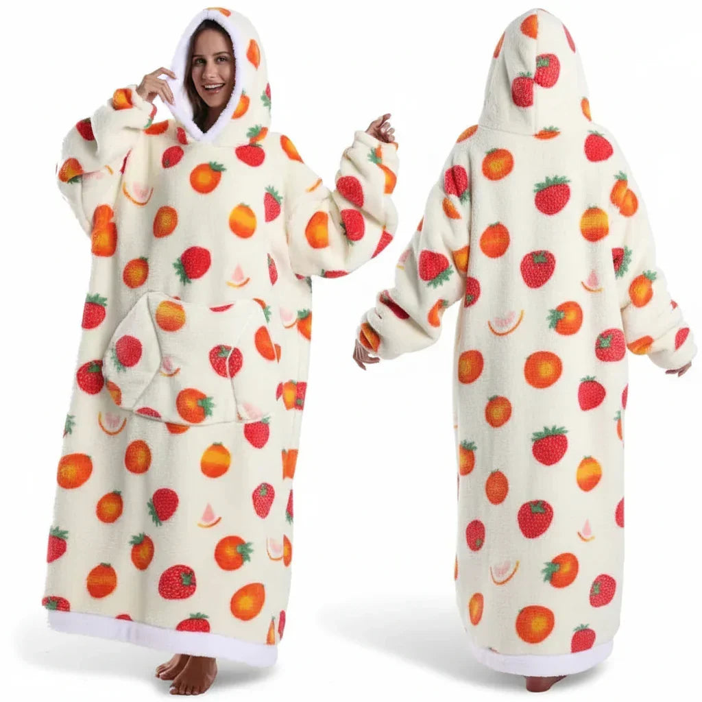 Kuschelhoodie Halloween Doppellagig Sherpa Flanell – Bild 14
