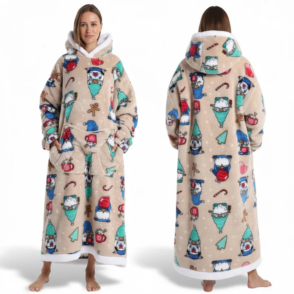 Kuschelhoodie Halloween Doppellagig Sherpa Flanell – Bild 31