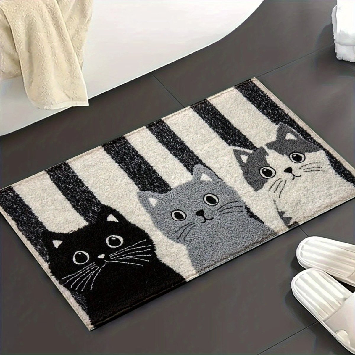Fußmatte Katzen-Motiv strapazierfähig Schmutzfang pflegeleicht – Bild 6