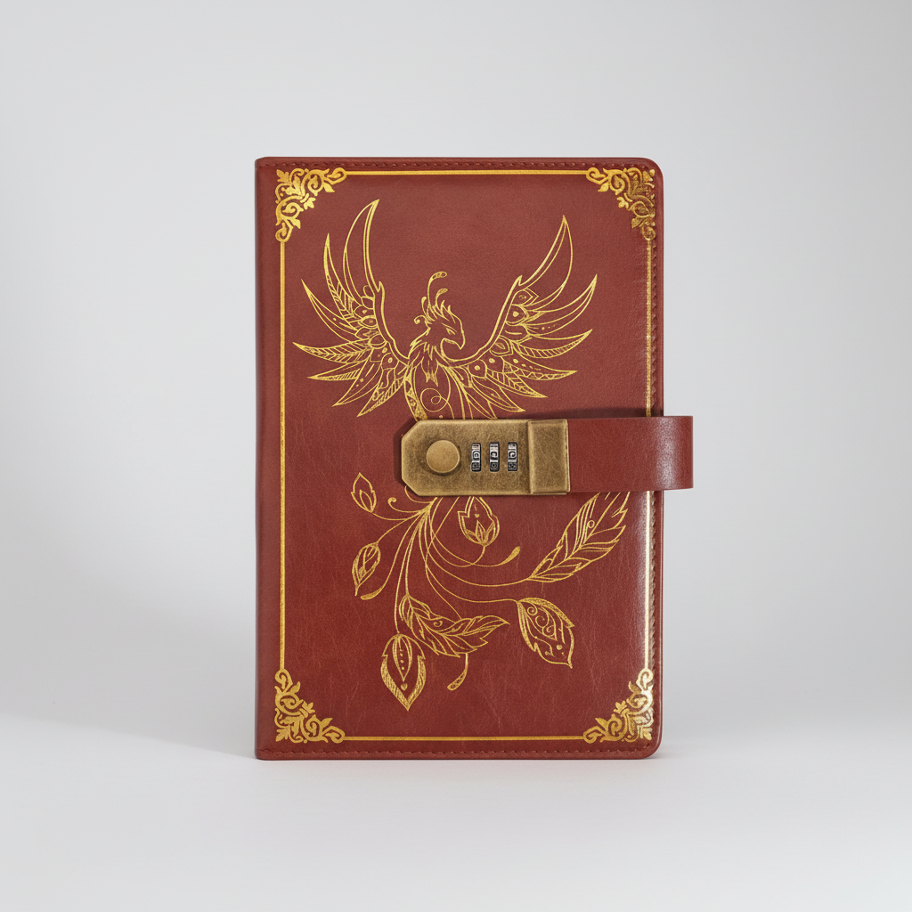 Tagebuch A5 mit Zahlenkombination Vintage PU – Bild 2