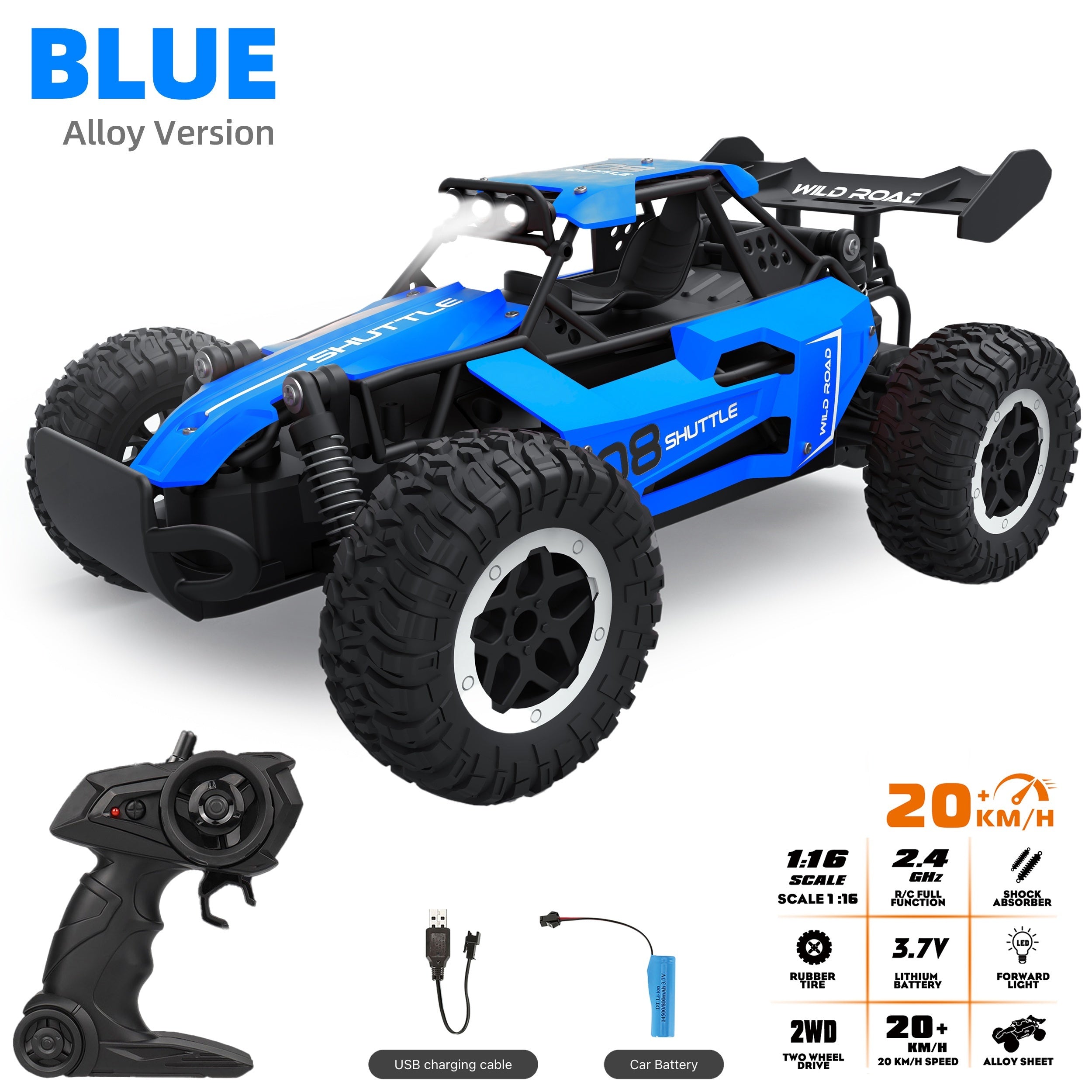 RC Auto Legierung | Wiederaufladbar mit USB für Kinder – Bild 3