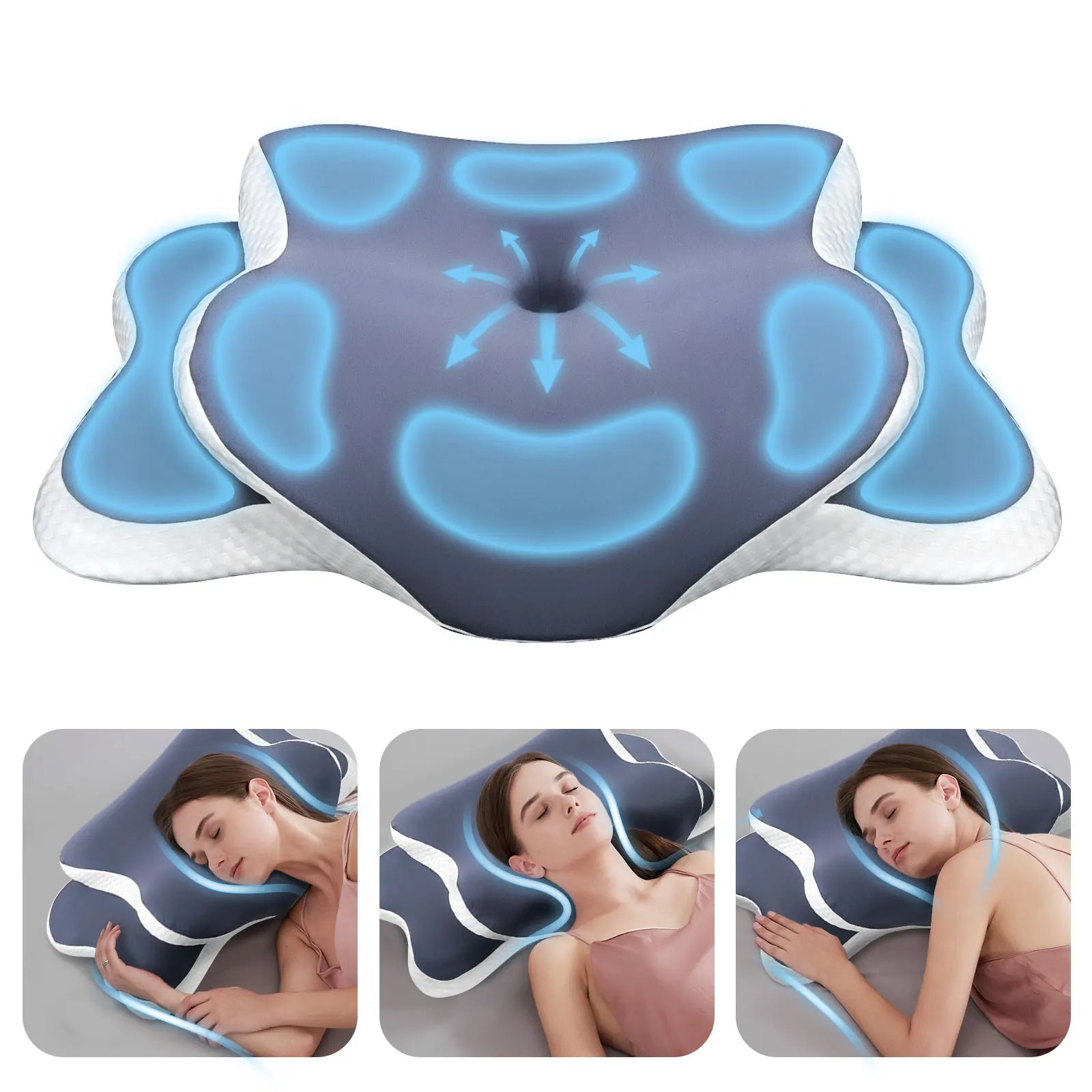 Nackenkissen ergonomisch für Nackenschmerzen & Schlaf – Bild 4