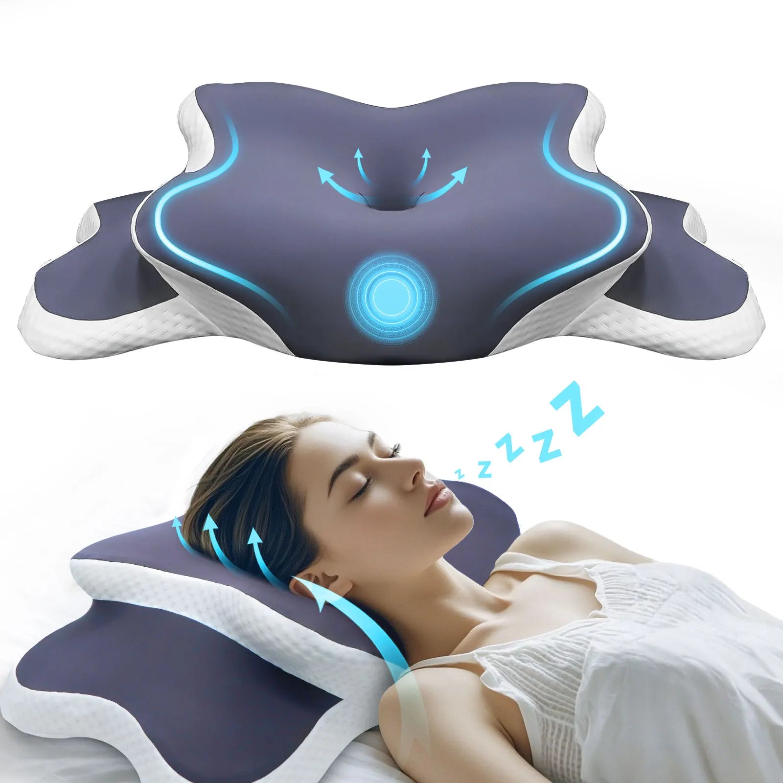 Nackenkissen ergonomisch für Nackenschmerzen & Schlaf