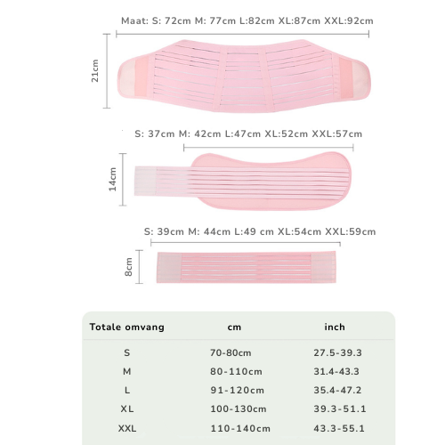 Schwangerschaftsband 3-in-1: Elastisch, verstellbar, S-XXL – Bild 9