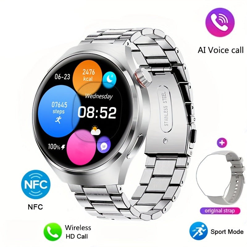 Smartwatch Herren mit NFC, GPS und Herzfrequenzmesser – Bild 6