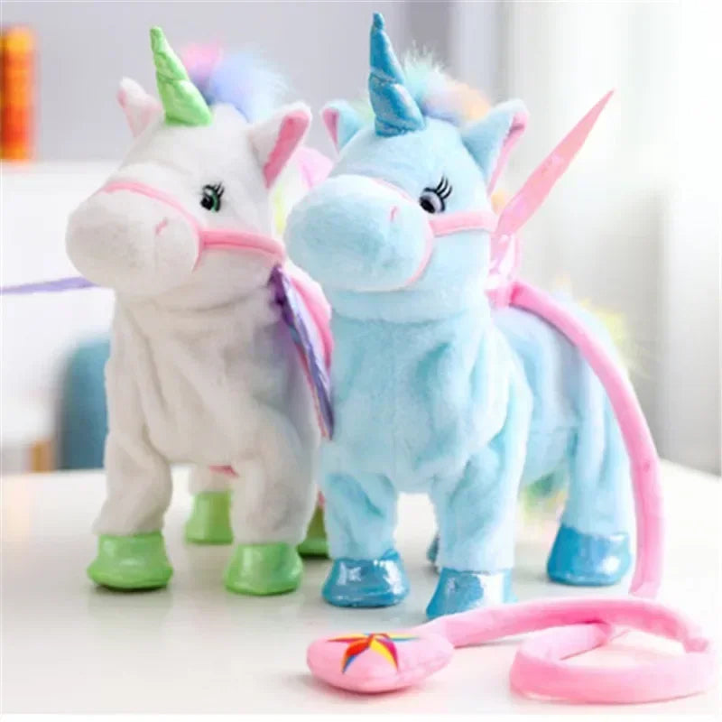 Einhorn Kuscheltier weich beweglich mit Fernbedienung – Bild 8