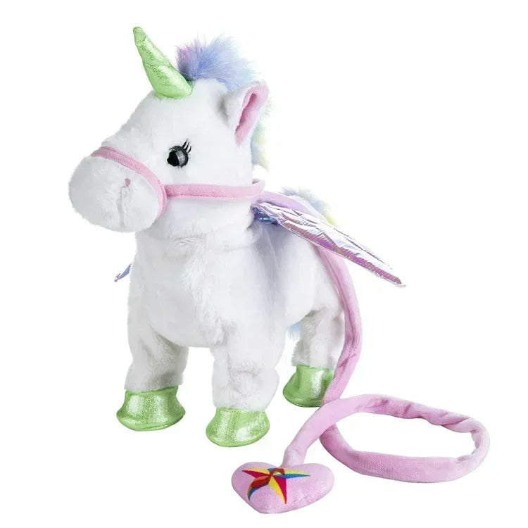 Einhorn Kuscheltier weich beweglich mit Fernbedienung – Bild 2