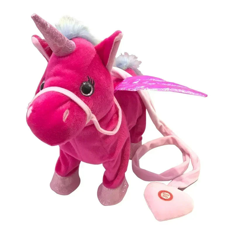Einhorn Kuscheltier weich beweglich mit Fernbedienung – Bild 4