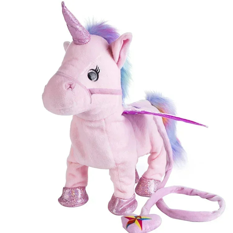 Einhorn Kuscheltier weich beweglich mit Fernbedienung – Bild 5