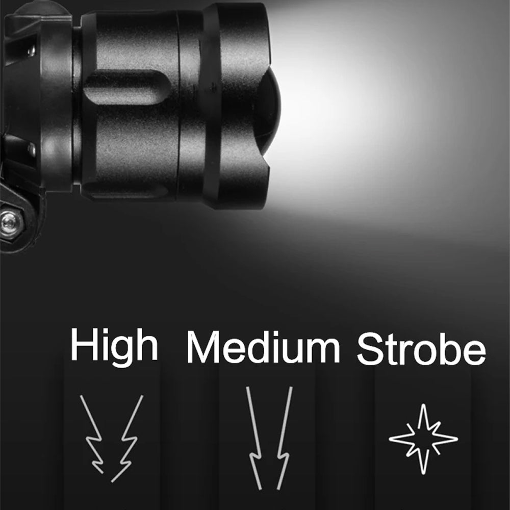 Stirnlampe mit Powerbank, IPX6, zoombar, 90° schwenkbar – Bild 9