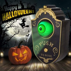 Halloween Türklingel mit Gruselauge, Sound & Bewegungseffekt