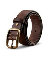 Herren Gürtel aus Vollnarbenleder mit Patina