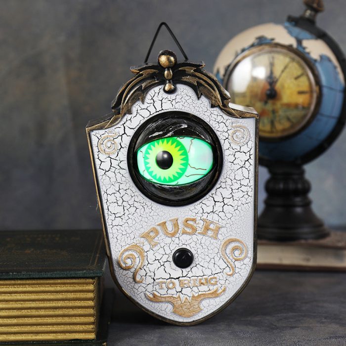 7beVHalloween-One-Eyed-Deurbel-Haunted-Decoratie-Horror-Rekwisieten-Gloeiende-Opknoping-Stuk-Deur-Opknoping-Deurbel-Oogbol-Bell