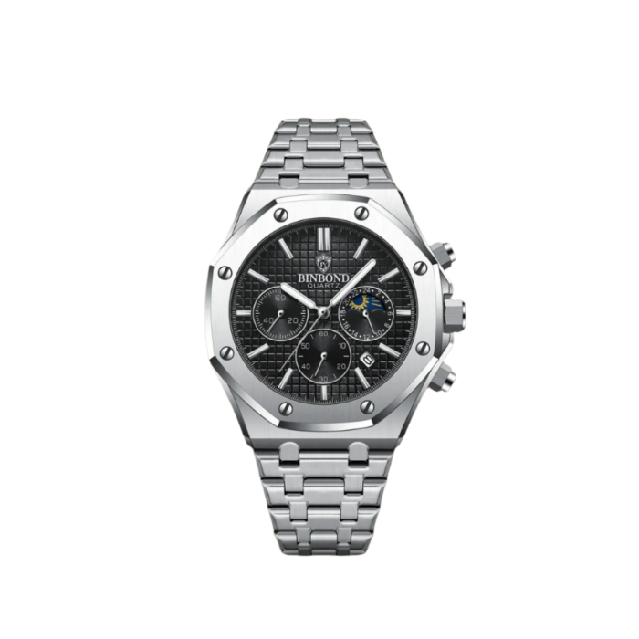 Classic-Mens-Chronograph-Watch-With-Metal-Bracelet-And-Multi-Dial-Display-6