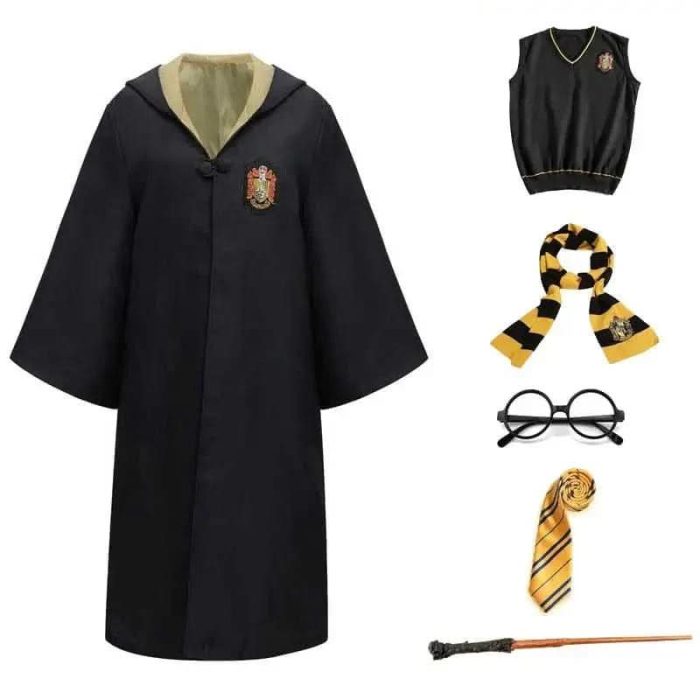 MAGICHOUSE__Hogwarts_Wizarding_Student_Costume_with_Robe__Wand___Accessories_For_Children___Adults_4