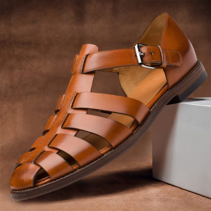 Roger | Sandaler med Skridsikker Komfort og Elegant Pasform Brun Nuvenci.dk